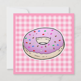Tarjeta Día de la Madre de donut rosado