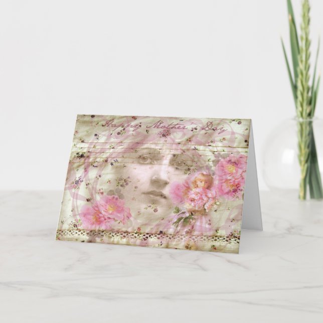 Tarjeta Día de la Madre de época (Anverso)