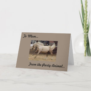 Tarjeta Día de la Madre - De Fiesta Animal