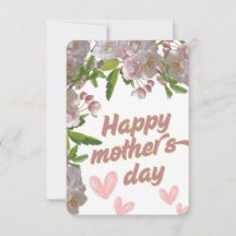 Día de la Madre de flores rosadas