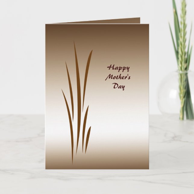 Tarjeta Día de la Madre de la Grasa de Bronce (Anverso)