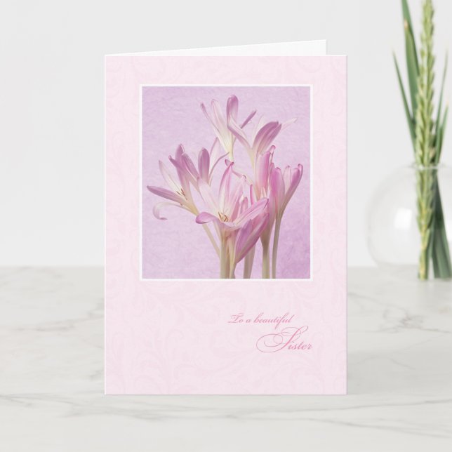 Tarjeta Día de la Madre de la Hermana (Anverso)