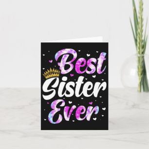 Tarjeta Día de la Madre De La Hermana De La Mejor Noche De