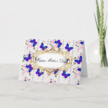 Día de la madre de la mariposa azul