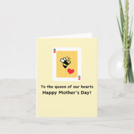 Tarjeta Día de la Madre de la Reina Abeja