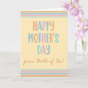 Tarjeta Día de la Madre de las dos franjas de Estados Unid