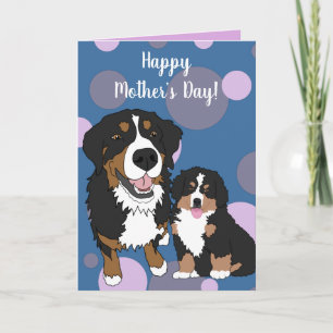 Tarjeta Día de la Madre de los Perros de Montaña