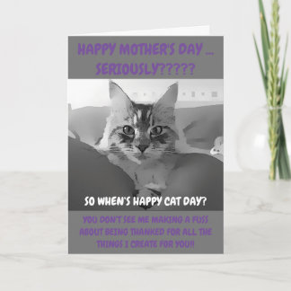 Tarjeta Día de la Madre de Maine Coon