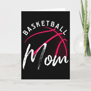 Tarjeta Día de la Madre de mamá de baloncesto