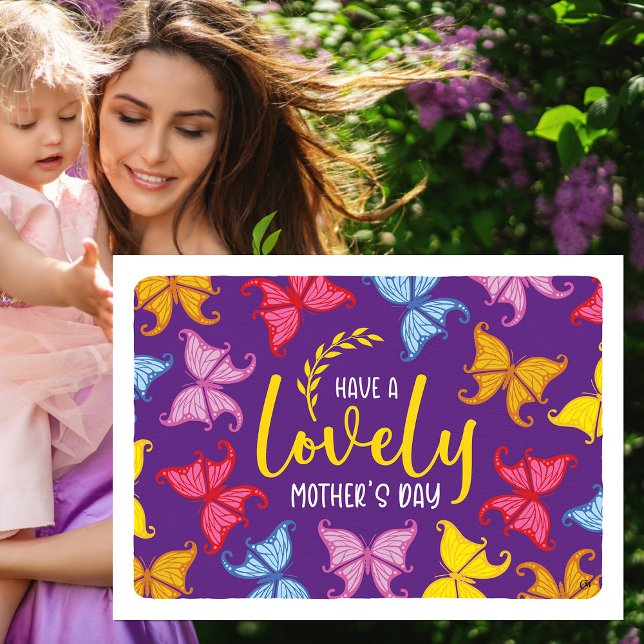 Tarjeta Día de la Madre de Mariposa Bonita (Subido por el creador)