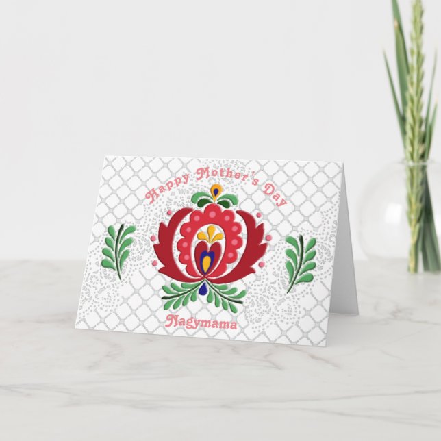 Tarjeta Día de la Madre de Nagymama (Anverso)