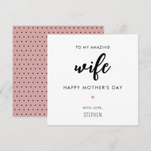 Tarjeta Día de la madre de personalizado Minimalista y mod
