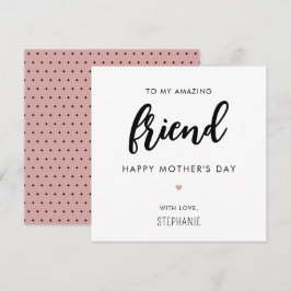 Tarjeta Día de la madre de personalizado Minimalista y mod