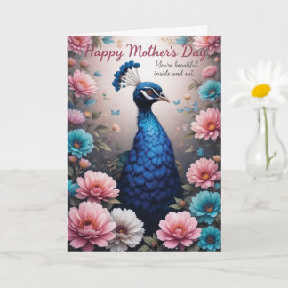 Tarjeta Día de la Madre de Rosas de Peacock