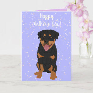 Tarjeta Día de la Madre de Rottweiler