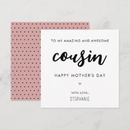 Tarjeta Día de la Madre de un personalizado Minimalista y 