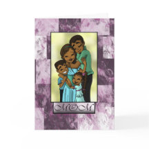 Día de la Madre de una Familia Afroamericana