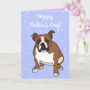 Tarjeta Día de la madre del Bulldog inglés
