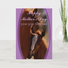 Tarjeta Día de la Madre del Caballo por parte del marido o