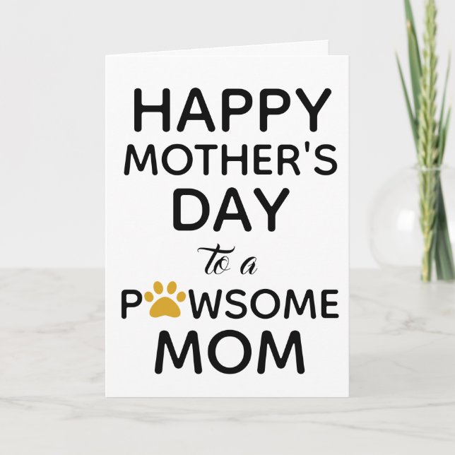 Tarjeta Día de la madre del perro (Anverso)