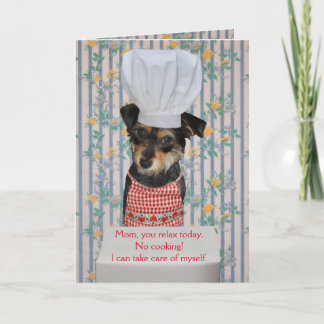 Tarjeta Día de la madre del Personalizable de perro lindo