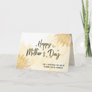Tarjeta Día de la Madre del Sunflower Personalizado