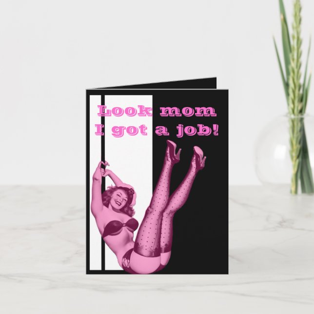 Tarjeta Día de la Madre divertido de las hijas (Anverso)