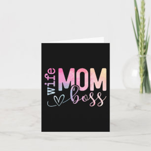 Tarjeta Día de la Madre divertido de Mamá Boss