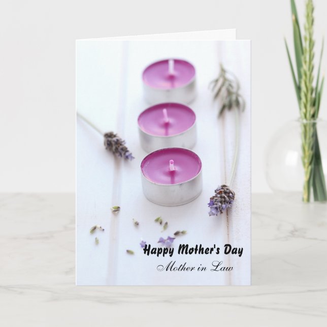 Tarjeta Día de la Madre en la Ley (Anverso)