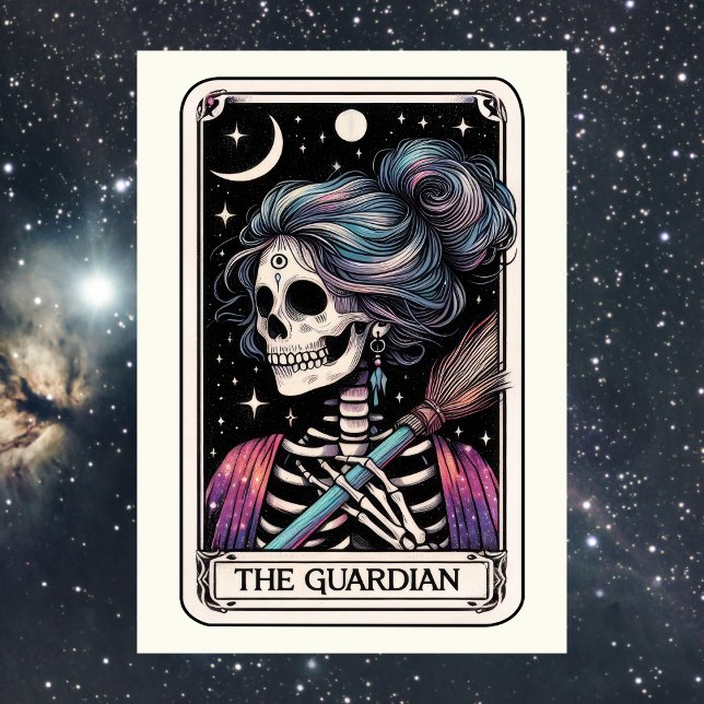 Tarjeta Día de la Madre Esqueleto El Guardian Tarot (Mother's Day Skeleton The Guardian Tarot Card
)