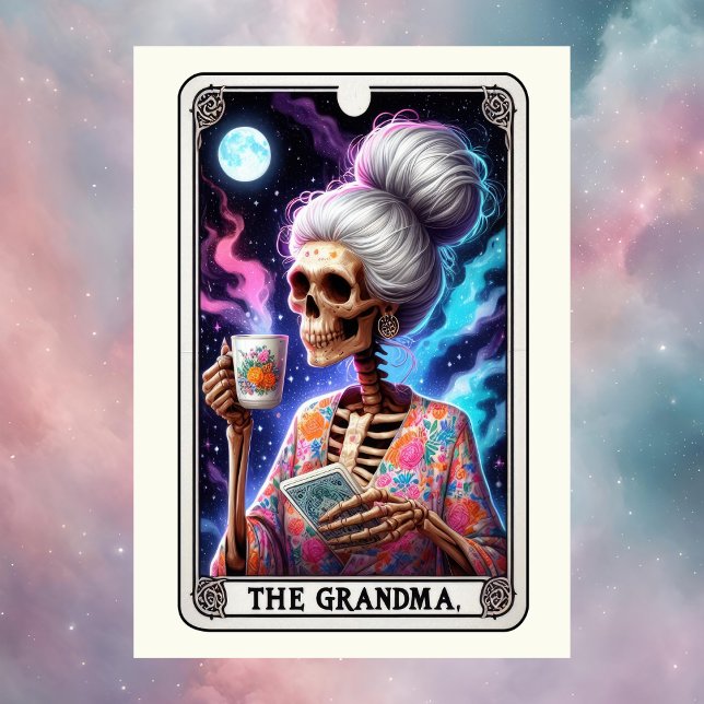 Tarjeta Día de la Madre Esqueleto La Tarot de la Abuela (Mother's Day Skeleton The Grandmother Tarot Card
)