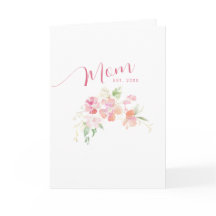 Día de la Madre Establecido Rosa Floral Blush