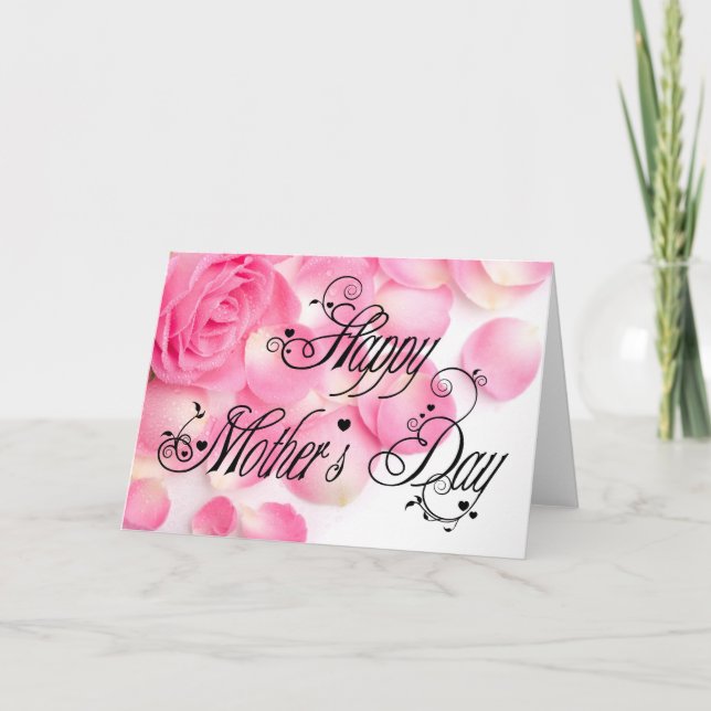 Tarjeta Día de la Madre feliz (Anverso)
