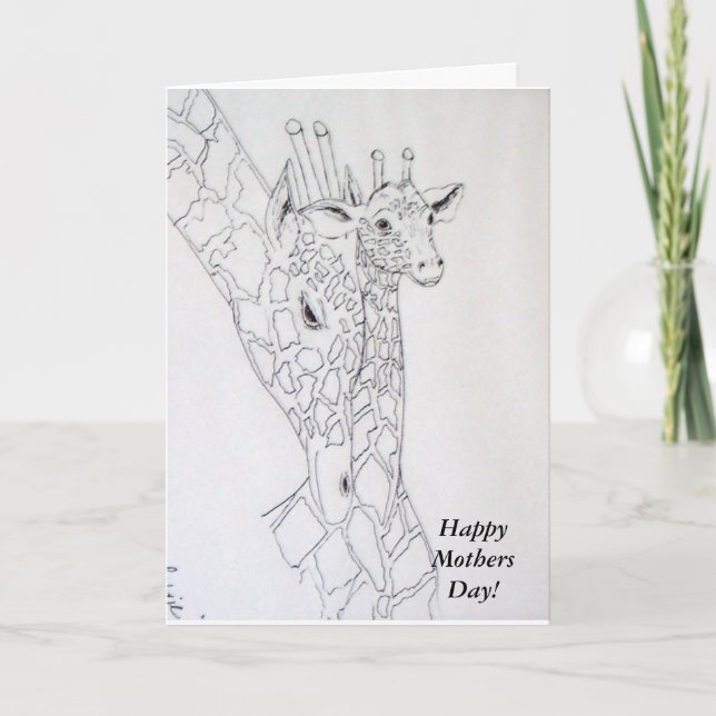 Tarjeta Día de la Madre feliz (Anverso)