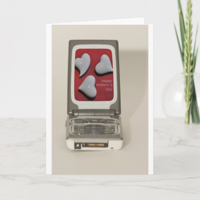 Tarjeta Día de la Madre Feliz (Anverso)