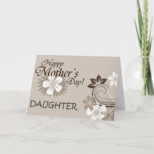 TARJETA DÍA DE LA MADRE FELIZ DE HIJA