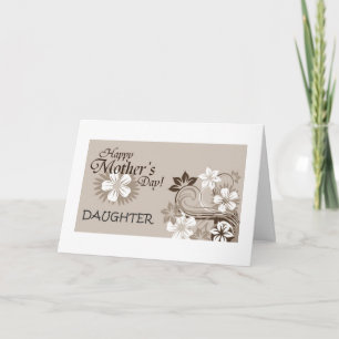 TARJETA DÍA DE LA MADRE FELIZ DE HIJA