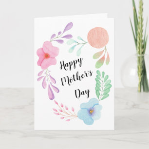 Tarjeta Día de la Madre Flor Floral Diseño Personalizado B