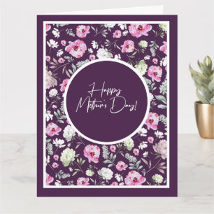 Tarjeta Día de la Madre Floral