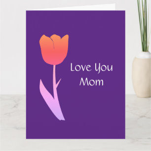 Tarjeta Día de la Madre Floral 2022 Texto Personalizado Cu