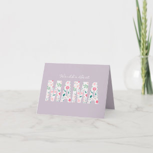 Tarjeta Día de la Madre Floral Personalizable Mejor Mamá d