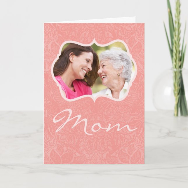 Tarjeta Día de la Madre Foto personalizado (Anverso)