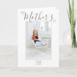 Tarjeta Día de la Madre Fotográfica Simple