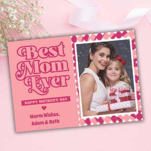 Tarjeta Día de la Madre fotográfico personalizado de la me