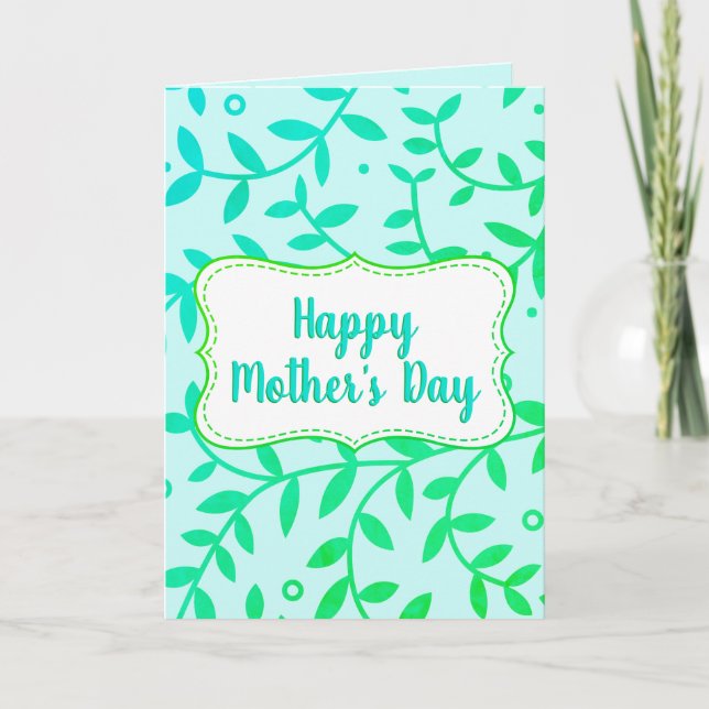 Tarjeta Día de la Madre Fresco y Limpio (Anverso)