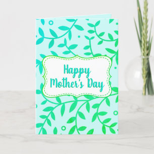 Tarjeta Día de la Madre Fresco y Limpio