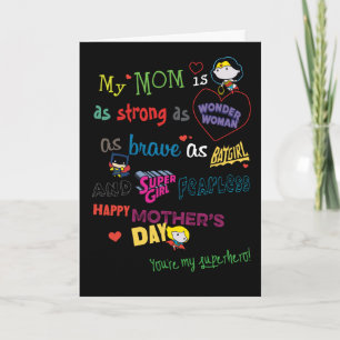 Tarjeta Día de la Madre   Fuerte, Valiente y Temeraria
