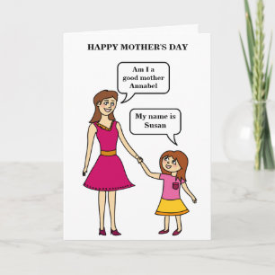 Tarjeta Día de la Madre Funny personalizado De la hija