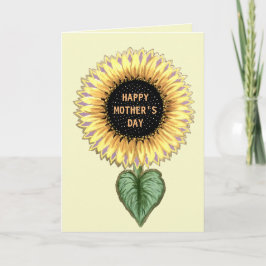 Tarjeta Día de la Madre Girasol