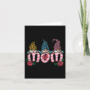 Tarjeta Día de la Madre Gnomes Mom Cute Mama Mami Floral G